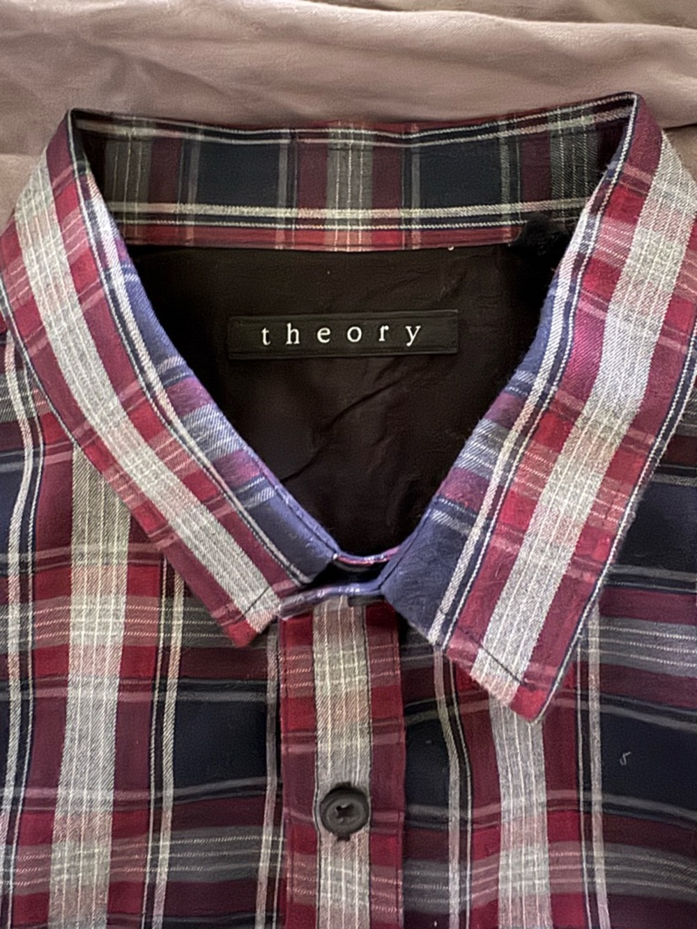 Theory Aumont Kentin Casual Button-Down Preppy Striped Long Sleeve Dress Shirt